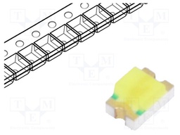 LED; SMD; 0805; white cold; 90÷150mcd; 120°; 20mA; 2.8÷3.6V; 90mW
