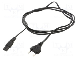 POWER CORD, CEE 7/16P-IEC C7, 2.5M, 2.5A