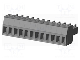 Connector: pluggable terminal block; plug; female; straight; grey