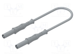 Test lead; 12A; banana plug 4mm,both sides; insulated; Len: 1m