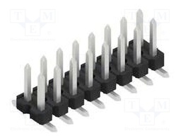 Connector: pin strips; pin header; male; PIN: 16; 2.54mm; SMT; 2x8