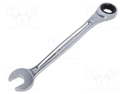 Wrench; combination spanner,with ratchet; 15mm; L: 199mm; satin
