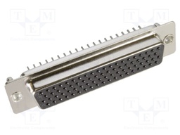 D Sub Connector, HD78, High Density, Receptacle, 78 Contacts, DD, Solder