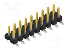 Connector: pin strips; pin header; male; PIN: 18; 2.54mm; SMT; 2x9