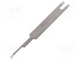 Tool: for demounting of terminals; terminals