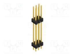 Connector: pin strips; pin header; male; PIN: 6; 2.54mm; THT; 2x3