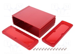 Enclosure: multipurpose; X: 177.6mm; Y: 129mm; Z: 61.1mm; red