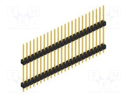 Connector: pin strips; pin header; male; PIN: 24; 2.54mm; THT; 1x24