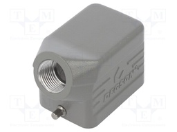 Enclosure: for HDC connectors; size D6B; for cable; for latch