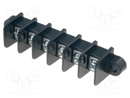 PCB terminal block; straight; ways: 6; on PCBs,mounting holes