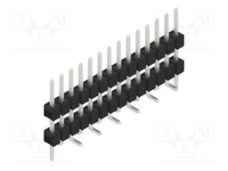 Connector: pin strips; pin header; male; PIN: 14; 2.54mm; SMT; 1x14