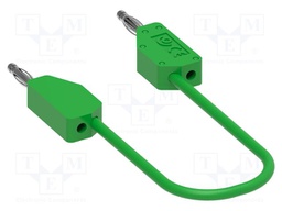 Test lead; 60VDC; 30VAC; 6A; banana plug 2mm,both sides; Len: 0.5m