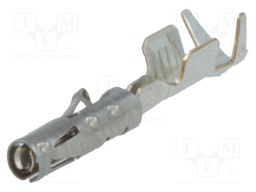 Contact; Size: 0,635mm; female; 0.75mm2; CMC; tinned; crimped; 6A