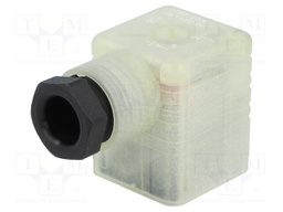 Connector: valve connector; plug; form A; 18mm; female; PIN: 3; 8A