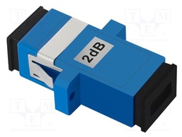 Transition: attenuator; SC/UPC,both sides,female; 2dB