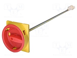 Door coupling rotary handle; IP55; 330mm; red-yellow