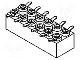 Pin header; wire-wire/PCB; female; Milli-Grid; 2mm; PIN: 12; SMT