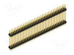 Connector: pin strips; pin header; male; PIN: 72; 2.54mm; THT; 2x36