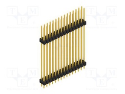 Connector: pin strips; pin header; male; PIN: 30; 2.54mm; THT; 2x15