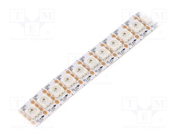 Programmable LED tape; RGB; 5050; 12V; LED/m: 144; 12mm; black PCB