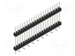 Connector: pin strips; pin header; male; PIN: 20; 2.54mm; SMT; 1x20