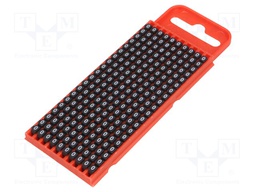 Markers for cables and wires; Label symbol: 0; 2÷2.8mm; black