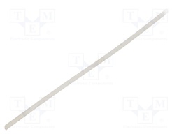 Insulating tube; Mat: silicone; natural; Øint: 0.8mm