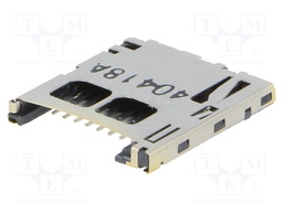 Connector: for cards; SD Micro; push-push; SMT; 10000cycles
