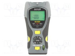 Non-contact detection of metal, voltage and wood; Unit: ft,m