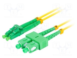 Fiber patch cord; LC/APC,SC/APC; 1m; Optical fiber: 9/125um; LSZH