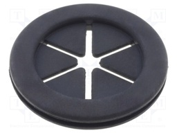 Grommet; with bulkhead; Ømount.hole: 28.5mm; Øhole: 25.5mm; rubber