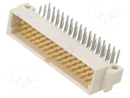 Socket; DIN 41612; type 2C; male; PIN: 48; a+b+c; THT; angled 90°