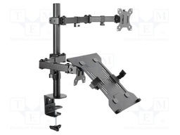 Monitor holder; 8kg; 10÷32"; Arm len: 399mm