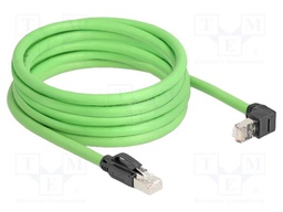 Patch cord; SF/UTP; Cat: 6a; RJ45 plug,RJ45 up angled plug; Cu; 5m