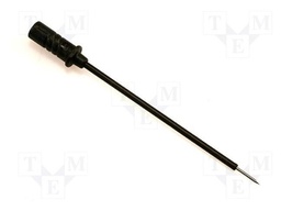 Test probe; 60V; black; Tip diameter: 0.75mm; Socket size: 0.64mm