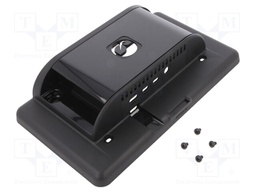Enclosure: for computer; Raspberry Pi 4 B; ABS; black; X: 115.6mm