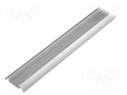 Profiles for LED modules; transparent; surface; L: 1m; aluminium