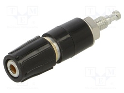 Connector: 2mm banana; socket; 6A; 30VAC; 60VDC; 35mm; black