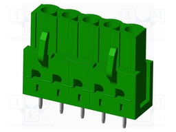 Connector: pluggable terminal block; socket; female; straight