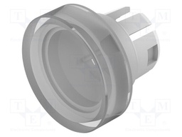 Actuator lens; 16mm; 51; white; plastic; Ø15.8mm