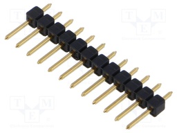 Connector: pin strips; pin header; male; PIN: 12; 2.54mm; THT; 1x12