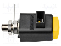 Laboratory clamp; yellow; 300VDC; 16A; Contacts: nickel; -25÷90°C
