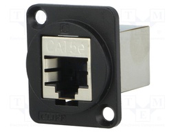 Coupler; FT; Cat: 5e; shielded; Layout: 8p8c; 19x24mm; Colour: black