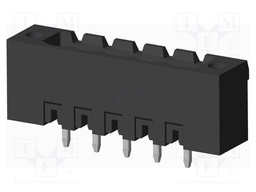 Connector: pluggable terminal block; socket; male; on PCBs