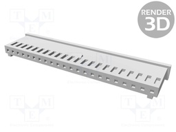 Plug; wire-board; female; AMPMODU MOD II; 2.54mm; PIN: 22