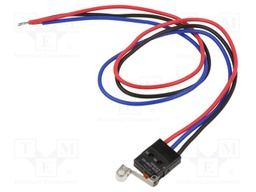 Microswitch SNAP ACTION; with lever (with roller); SPDT; Pos: 2