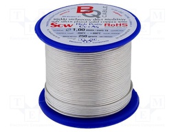 Silver plated copper wires; 1mm; 250g; 36m; -200÷800°C