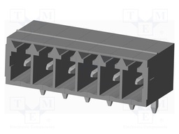 Connector: pluggable terminal block; socket; male; on PCBs