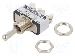 Switch: toggle; Pos: 3; SP3T; ON-OFF-(ON); 10A/250VAC; 5A/25VDC