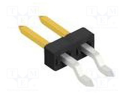 Connector: pin strips; pin header; male; PIN: 2; 2mm; SMT; 1x2; 100V